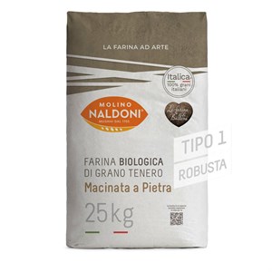 FARINA MAC A PIETRA TIPO 1 ROBUSTA BIO KG 25 NALD