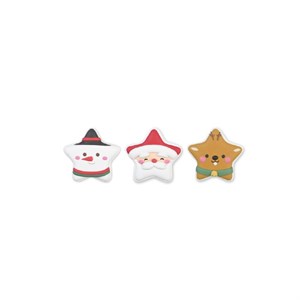 STELLE NATALE DECORATE ASSORT ZUCCHERO PZ 24 MODECOR